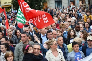 manifetazione cgil cisl