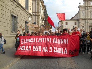 manifestazione corteo scuola studenti 2