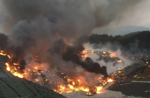 serravalle incendio discarica 3