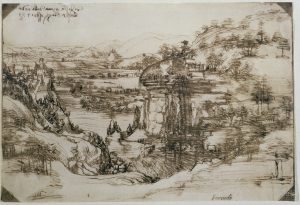 Leonardo-da-Vinci-Paesaggio-5-agosto-1473-Firenze-Gabinetto-Disegni-e-Stampe-degli-Uffizi-1