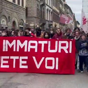 manifestazione studenti maturità