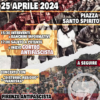 25 aprile, in Santo Spirito corteo e concerto delle realtà antagoniste: “Contro i fascismi, le guerre e la militarizzazione della società” – ASCOLTA