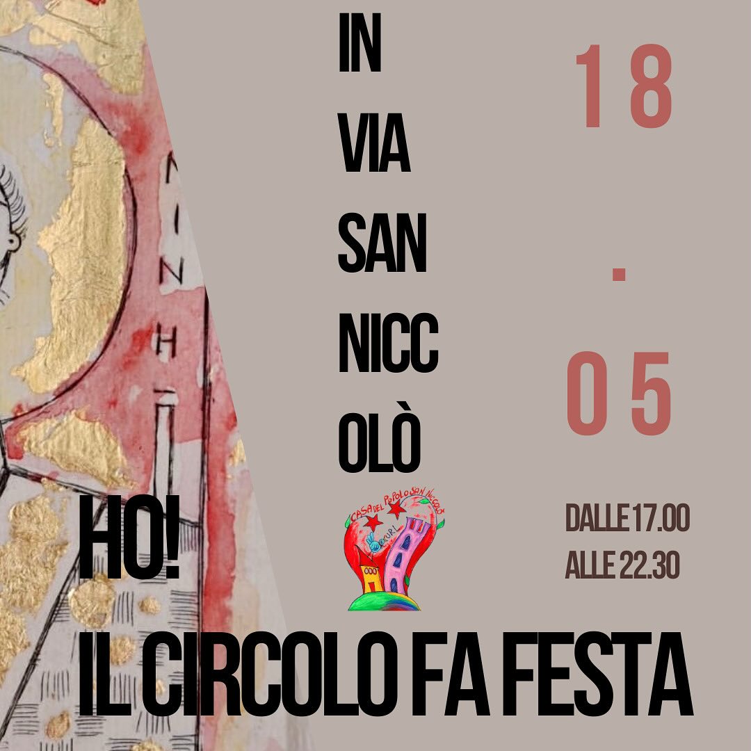 “Ho! Il circolo fa festa”, una giornata di giochi, arte e musica in via di San Niccolò – ASCOLTA