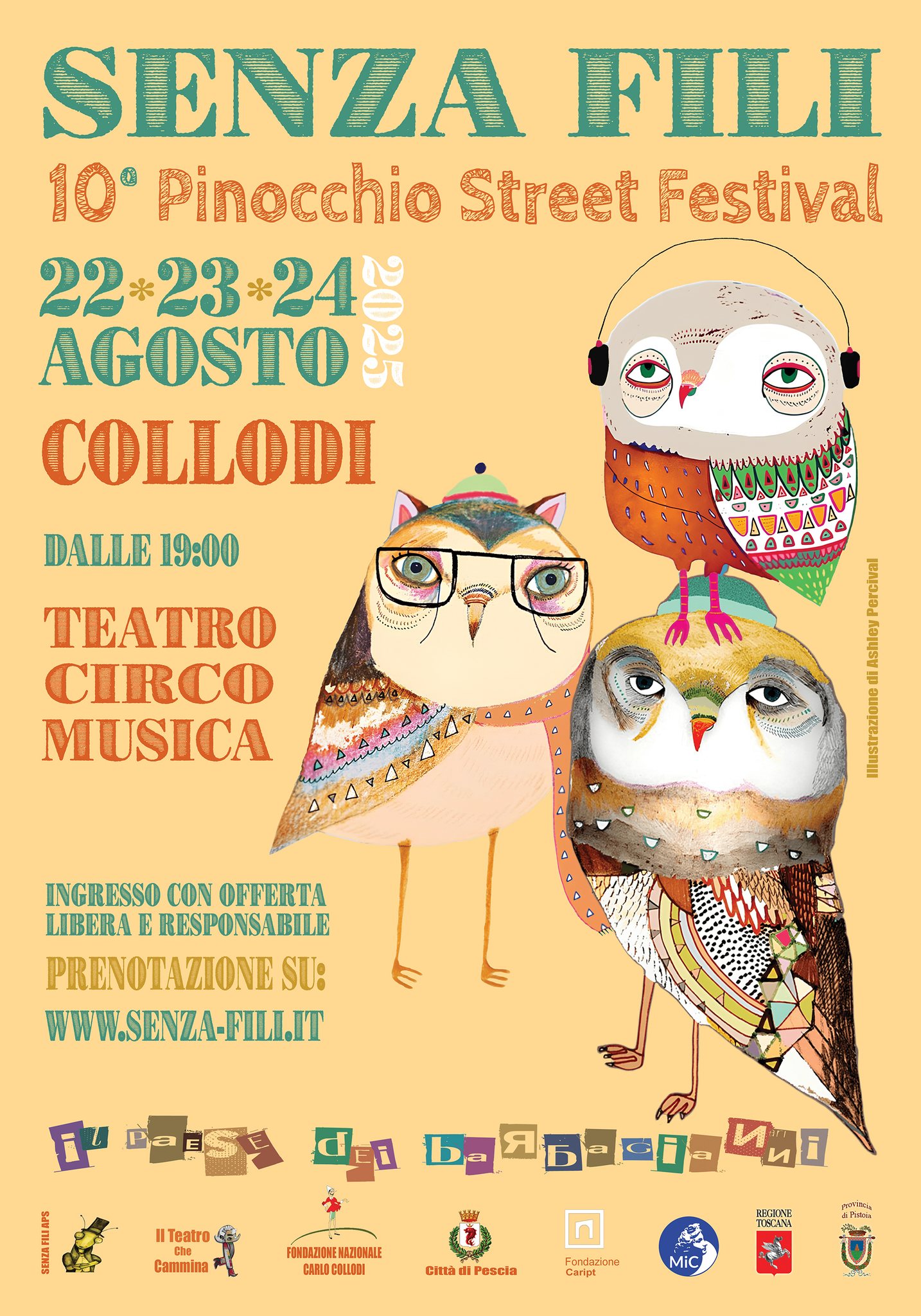 Teatro, musica, circo per il 10° “Senza Fili – Pinocchio Street Festival” – ASCOLTA