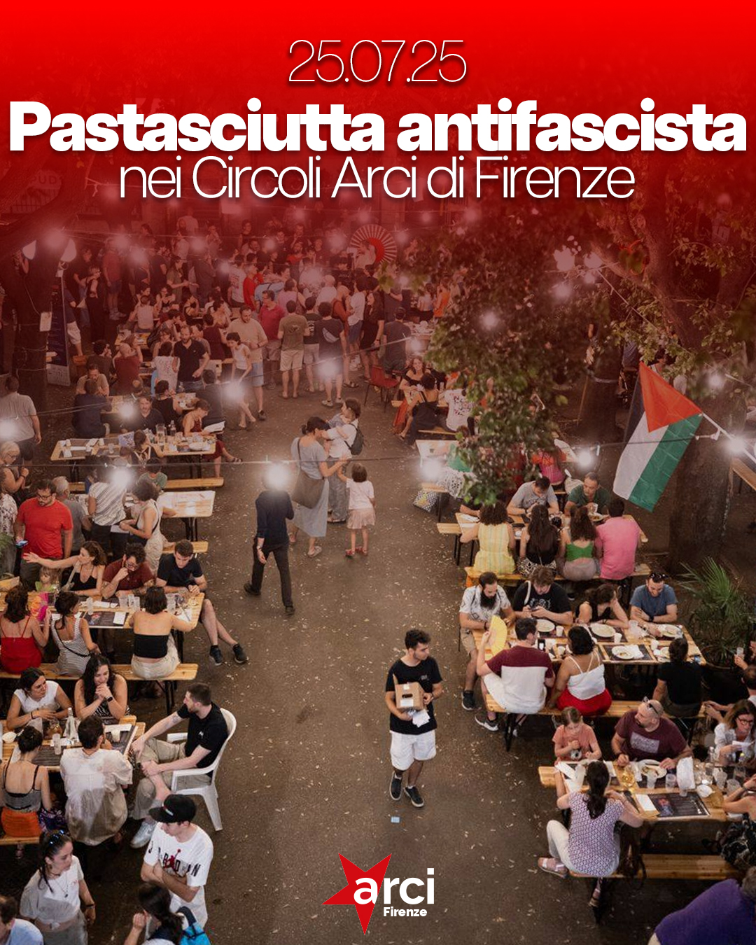 “Pastasciutta Antifascista” nei circoli Arci, quest’anno il ricavato andrà al progetto “Eyes on Hebron” per la Palestina – ASCOLTA