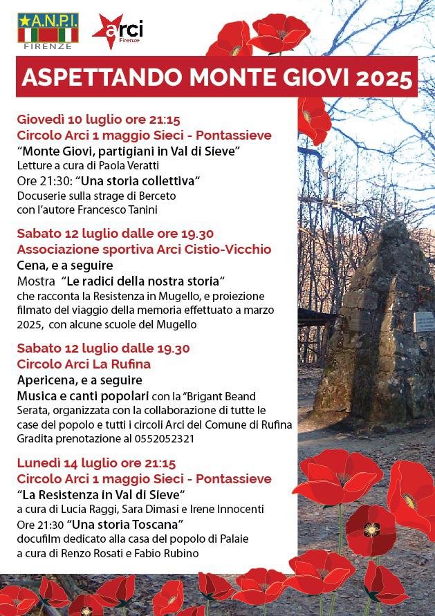 “Aspettando Montegiovi”, anche al Circolo Arci La Rufina una serata in vista de la 76° Festa della Resistenza e dell’Antifascismo – ASCOLTA