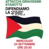 Attacco alla Sumud Flotilla, stasera nuovo presidio di solidarietà in piazza Dalmazia – ASCOLTA