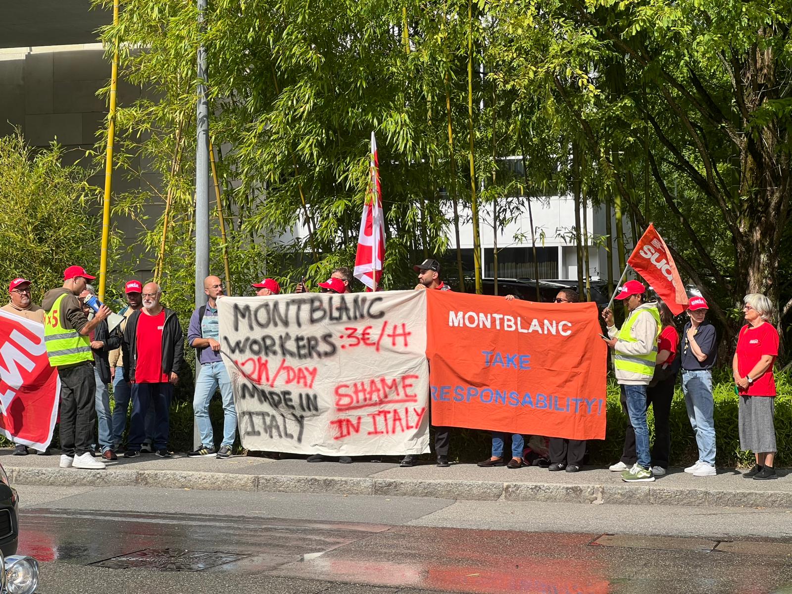 Vertenza Z Production-Montblanc, la protesta dei Sudd Cobas torna all’assemblea del gruppo Richmond a Ginevra – ASCOLTA
