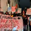 Blitz degli operai de L’alba ad un evento Canadian: “Si sieda al tavolo di crisi”