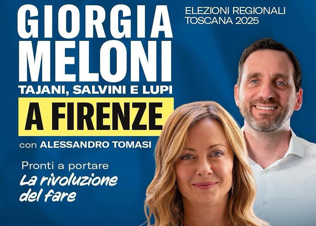 Giorgia Meloni stasera a Firenze, città blindata per la contro-manifestazione del movimento pro-Pal – ASCOLTA
