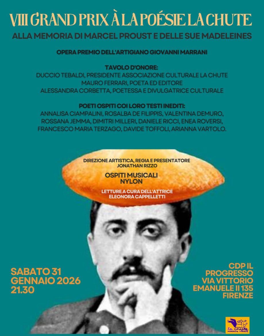 L’VIII edizione del “Gran Premio alla Poesia” de La Chute è dedicata a Marcel Proust – ASCOLTA