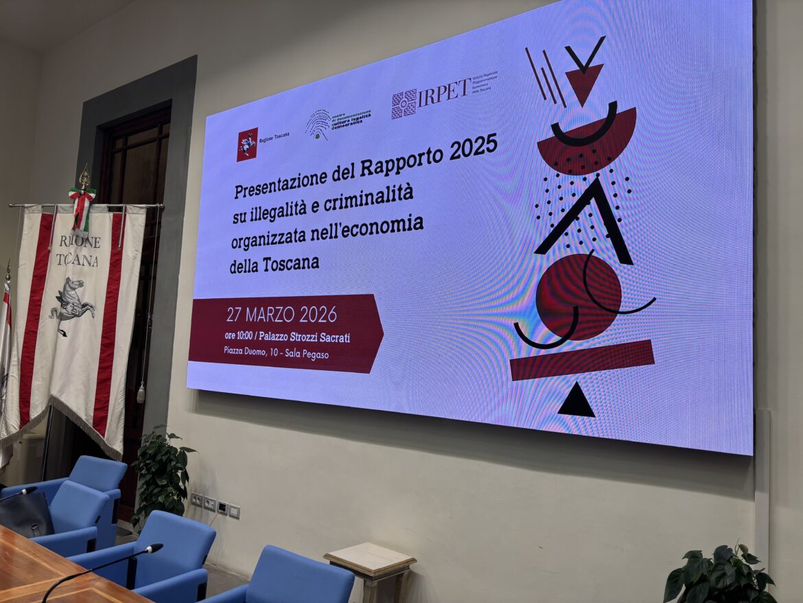 Criminalità organizzata, Irpet: “In Toscana l’economia illegale e sommersa vale 14 miliardi di euro” – ASCOLTA