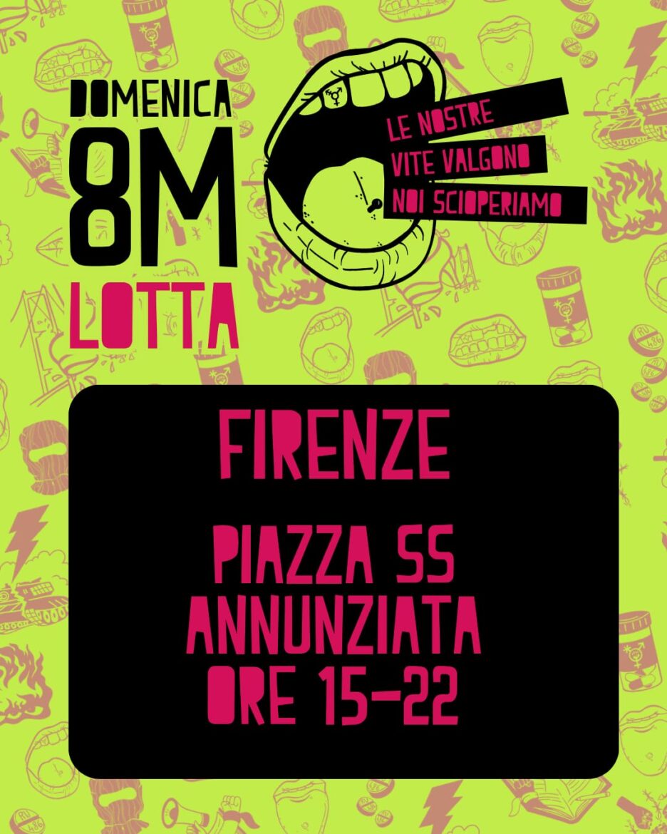 8 Marzo, domenica manifestazione-corteo in piazza SS.Annunziata: “No alla violenza, stop al ddl Bongiorno” – ASCOLTA