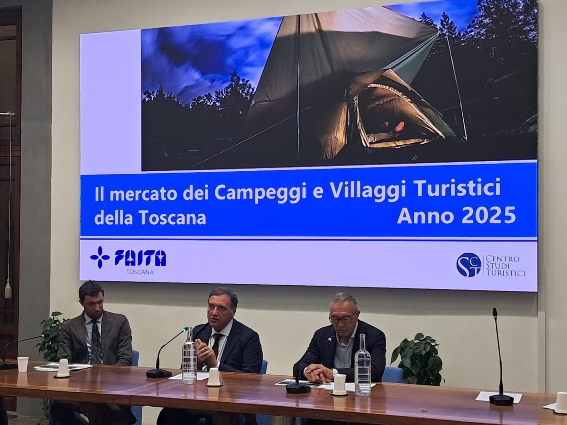 Turismo “en plein air”, nel 2025 in Toscana 10 ML di presenze tra campeggi e villaggi. Incertezza sul 2026 – ASCOLTA
