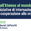 Dall’Ateneo al mondo. Unifi protagonista dell’internazionalizzazione e della cooperazione allo sviluppo