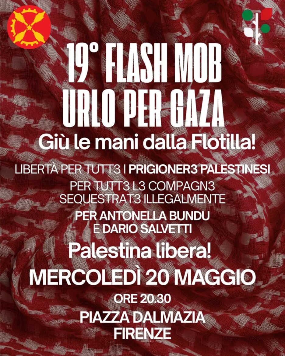 Attacco alla Sumud Flotilla, stasera manifestazione da piazza Dalmazia “contro l’impunità di Israele e per la fine del blocco a Gaza” – ASCOLTA