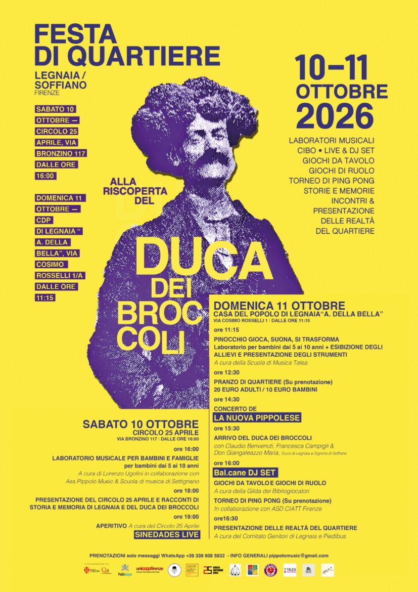 Alla scoperta del “Duca dei Broccoli”, due giorni di festa nei circoli Arci di Legnaia e Soffiano – ASCOLTA